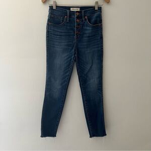 Madewell Jeans 10” High Rise Skinny Crop Size 26 Blue Denim Classic